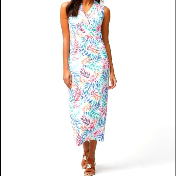 Tommy Bahama Dresses & Skirts - Tommy Bahama Holi Frondi Midi Dress SZ M Medium